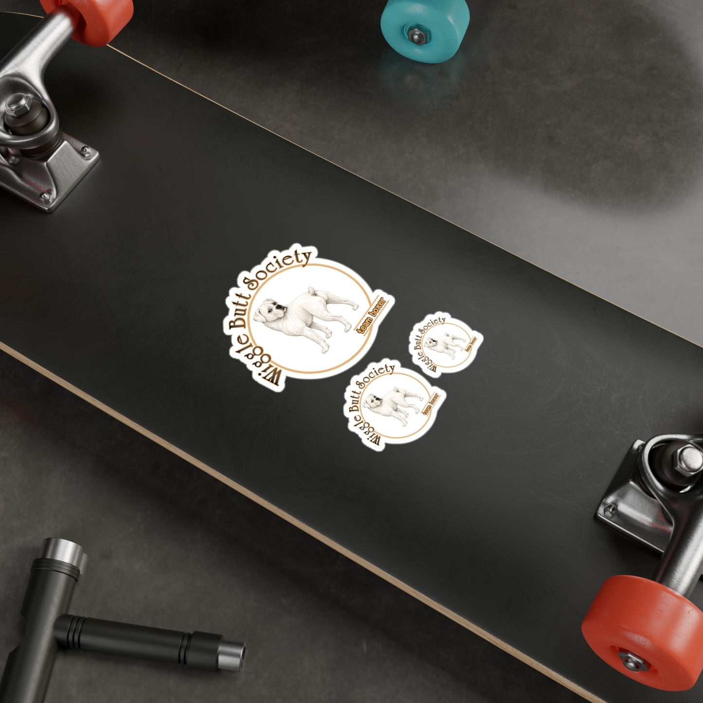 Team Boxer Sticker - White Boxer