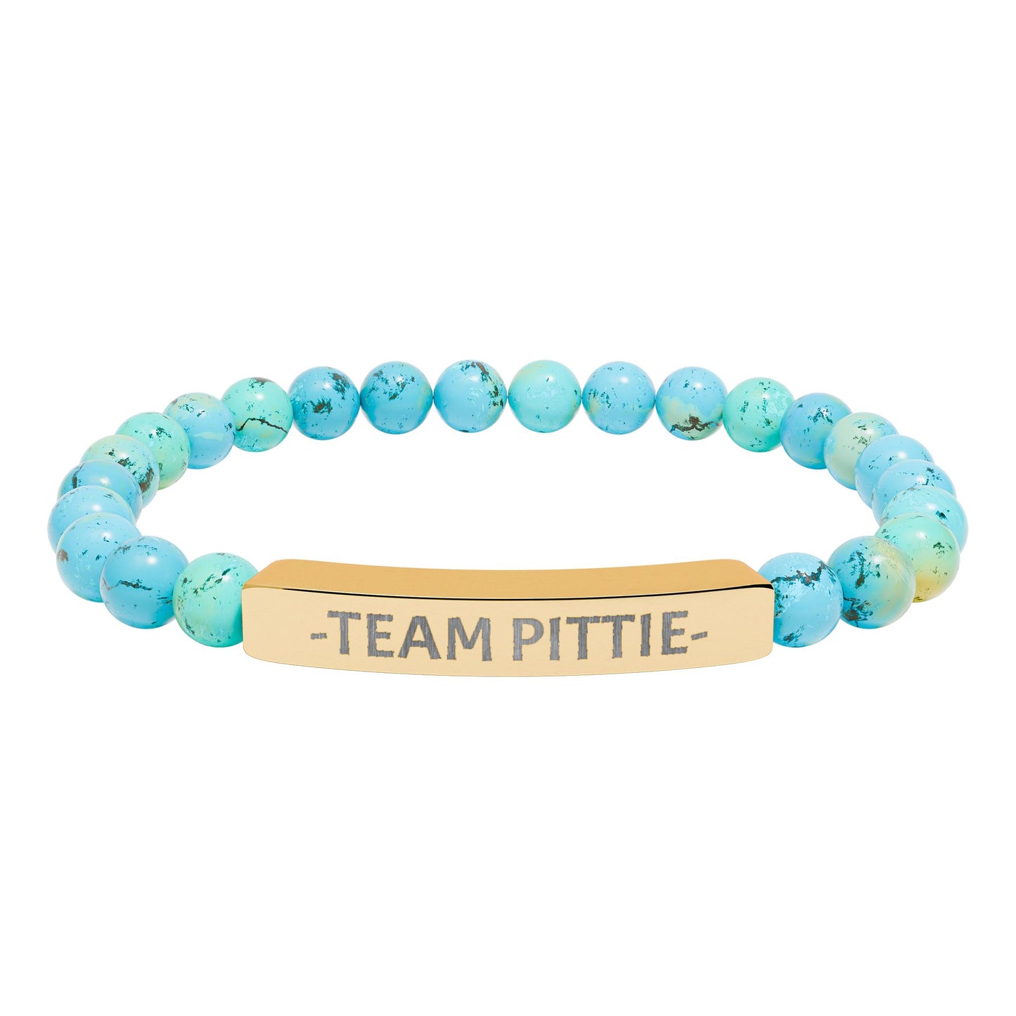 Team Pittie Beaded Bracelet