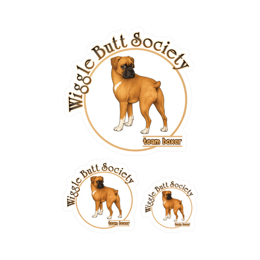 Team Boxer Sticker - Fawn Boxer