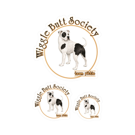 Piebald Pittie Stickers