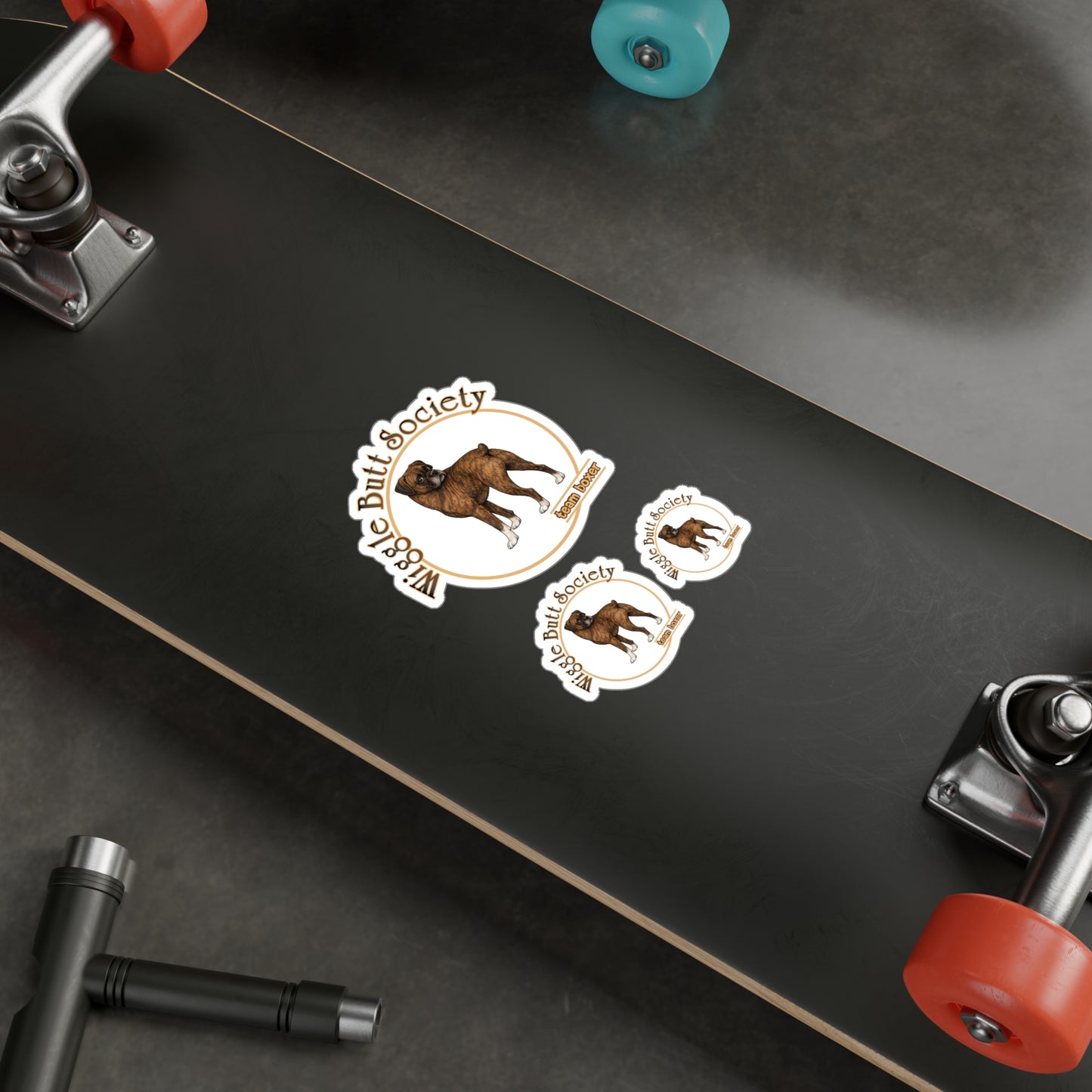 Team Boxer Sticker - Brindle Boxer