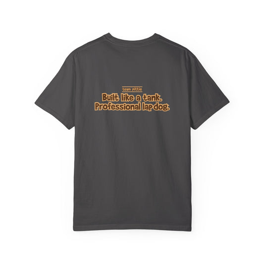 Piebald Pittie Tee - Double Sided - "Built Like a Tank"