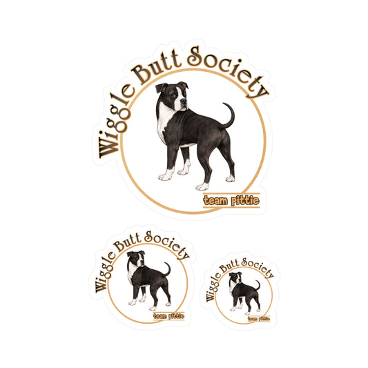 Tuxedo Pittie Stickers