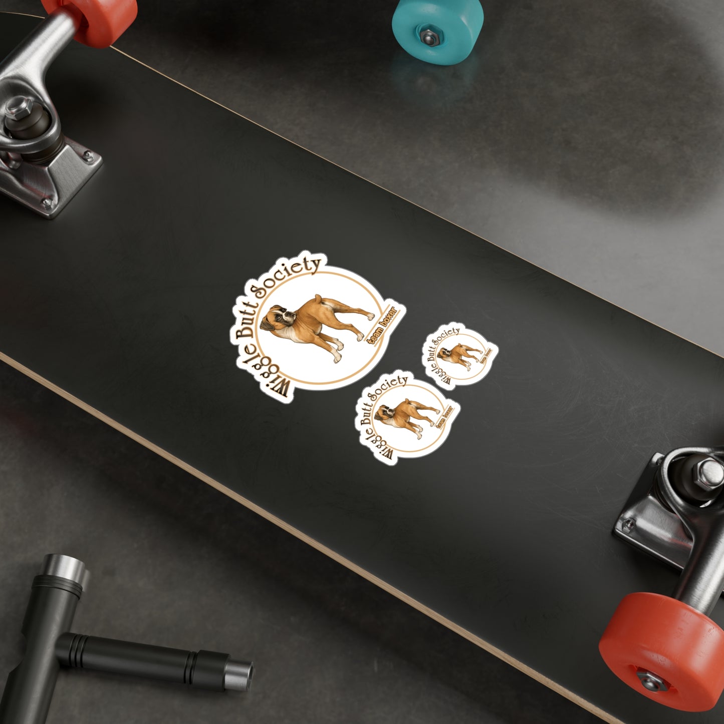 Team Boxer Sticker - Flashy Fawn Boxer