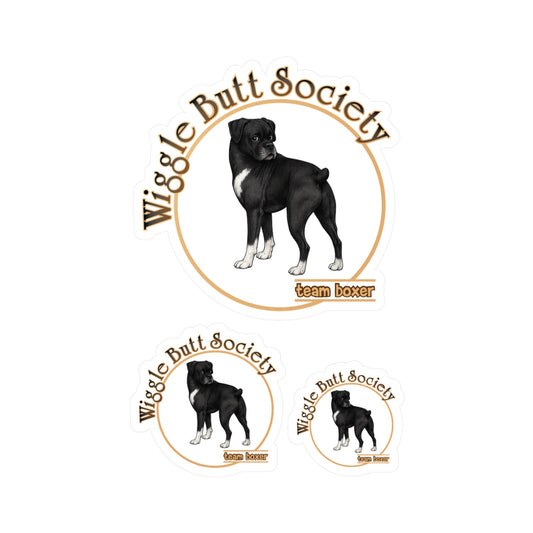 Team Boxer Sticker - Sealed Brindle Boxer