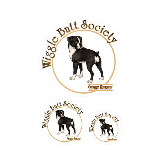 Team Boxer Sticker - Flashy Sealed Brindle Boxer