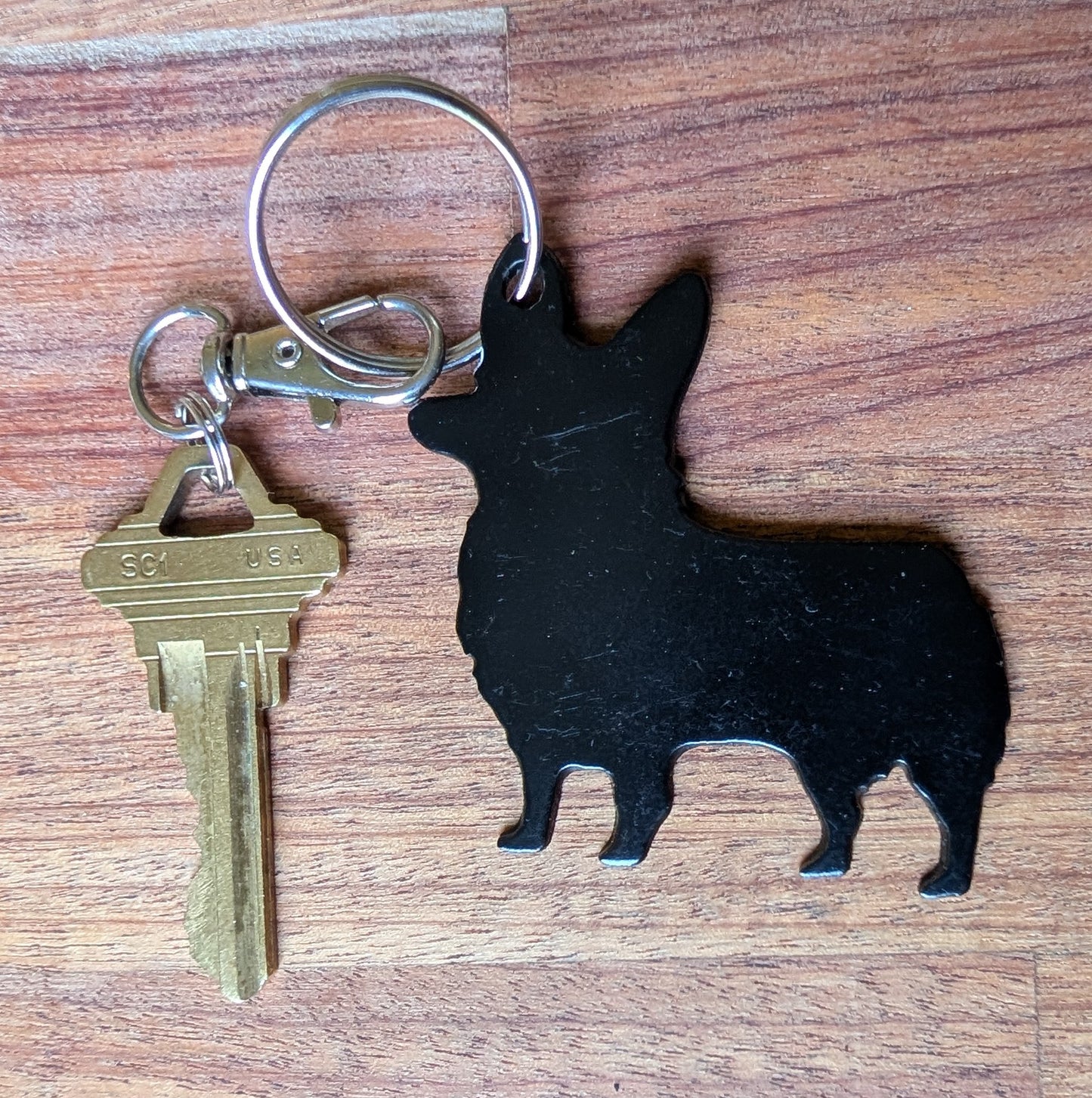 Corgi Retriever Metal Keychain