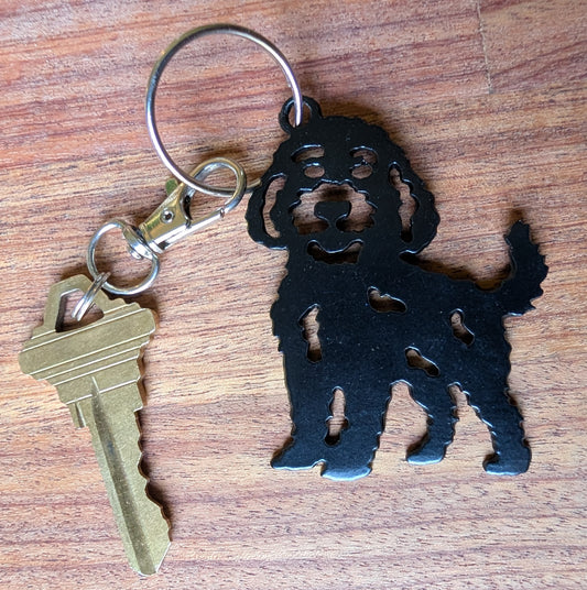 Doodle Metal Keychain