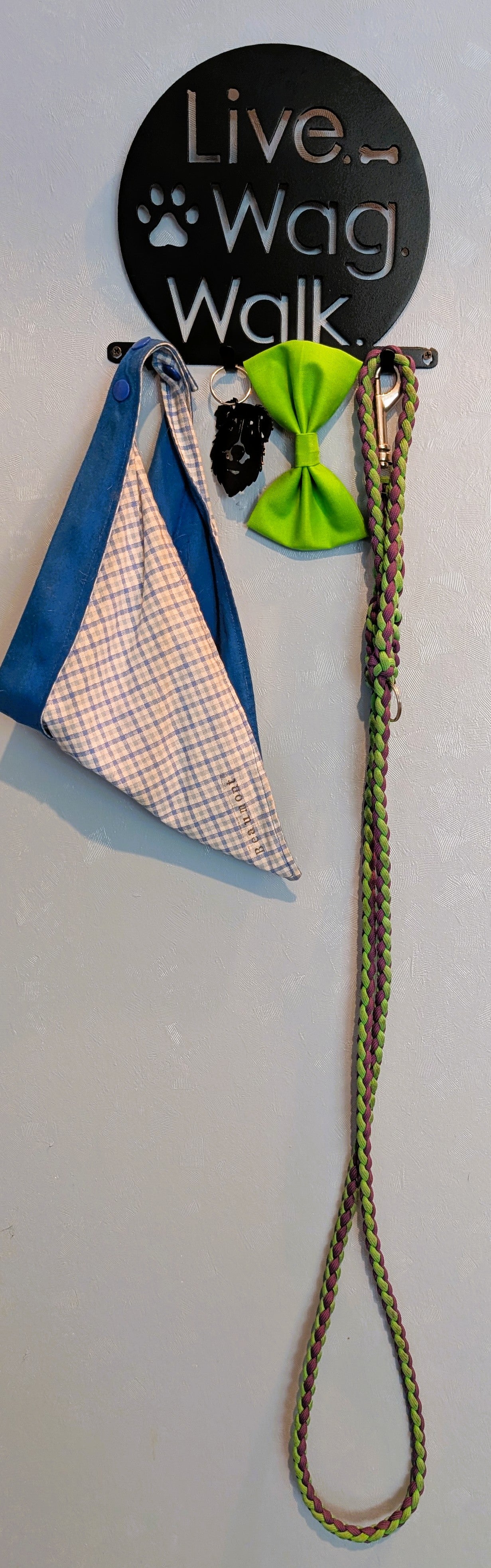 Live. Wag. Walk. Small Key & Leash Organizer