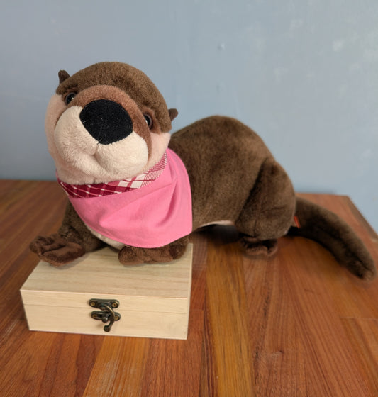 Pink Plaid Bandana - Reversable