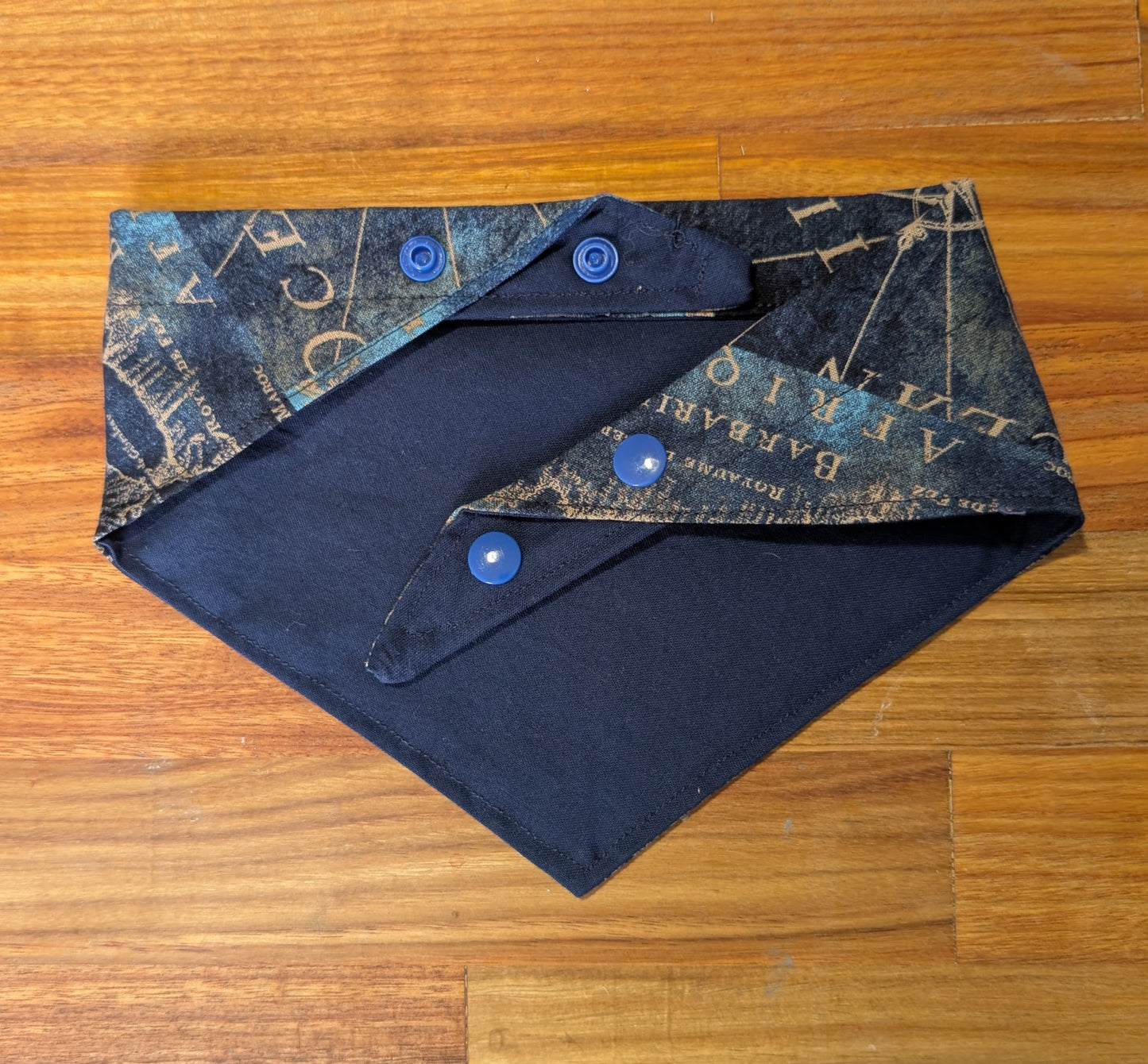 Vintage Map Bandana - Reversable