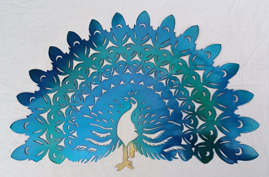 Proud Peacock – Metal Wall Art