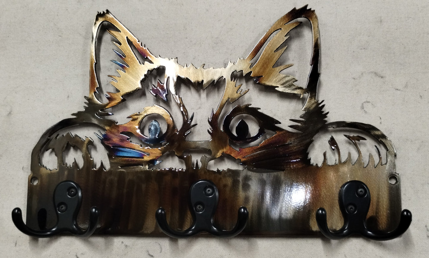 Scared Cat Key Chain-Leash Hanger