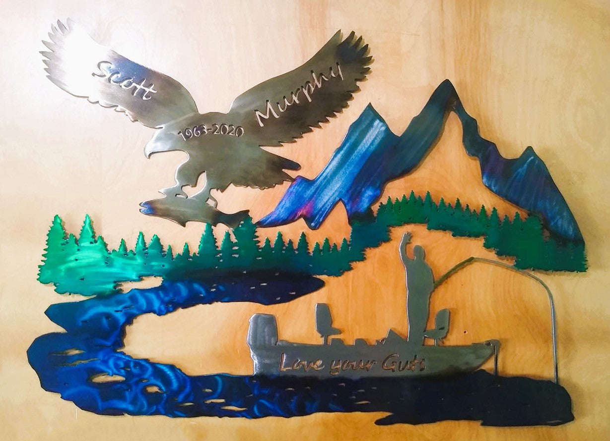 Custom Memorial Metal Art — Honoring a Life Well Lived