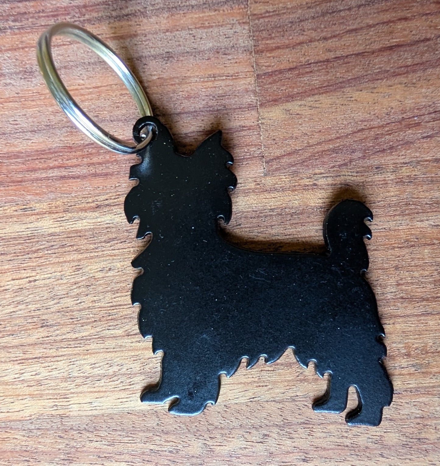 Terrier Metal Keychain
