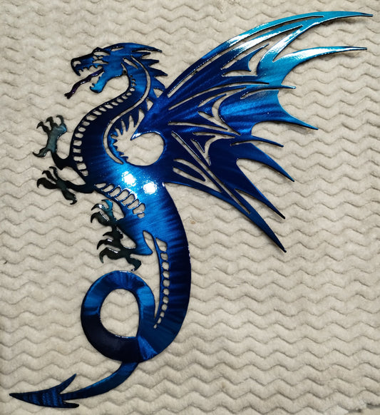 Fantasy Dragon – Vibrant Metal Wall Art