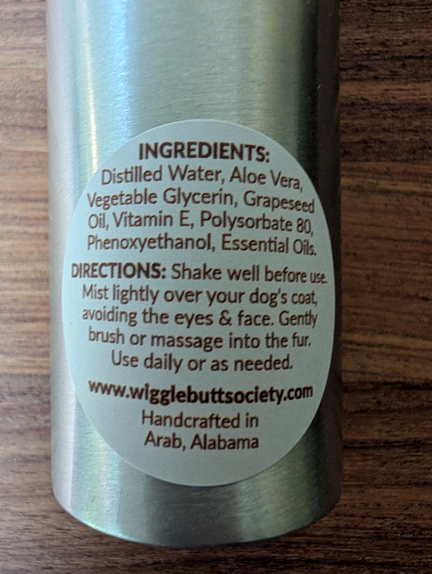 All Natural Hydrating Fur Mist