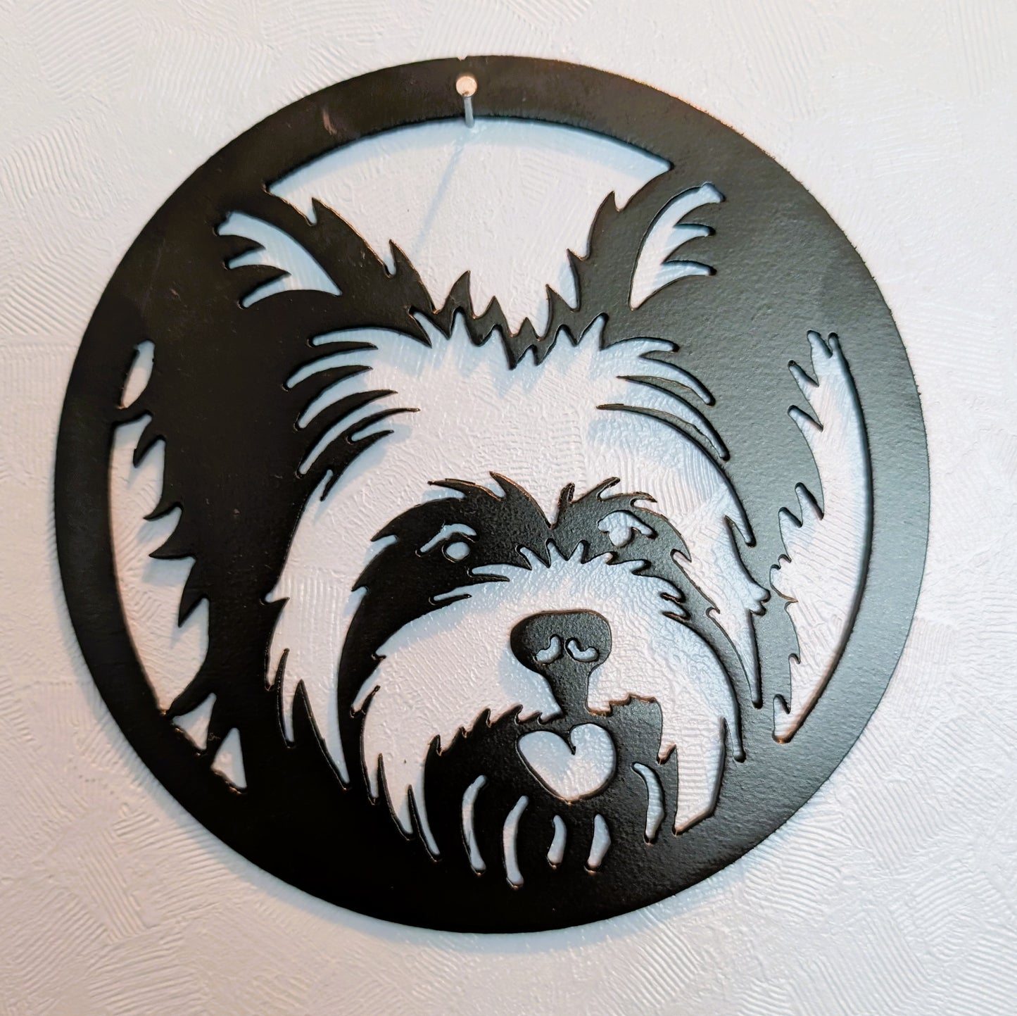 Terrier Metal Wall Round