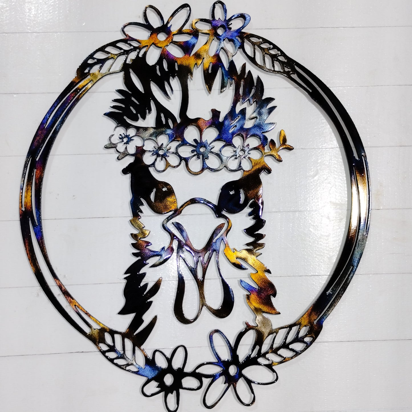Silkie Chick Metal Wall Art