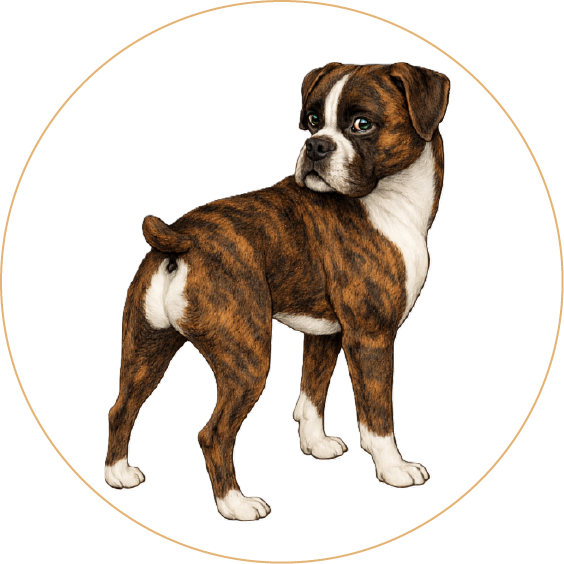 Flashy Brindle Boxer