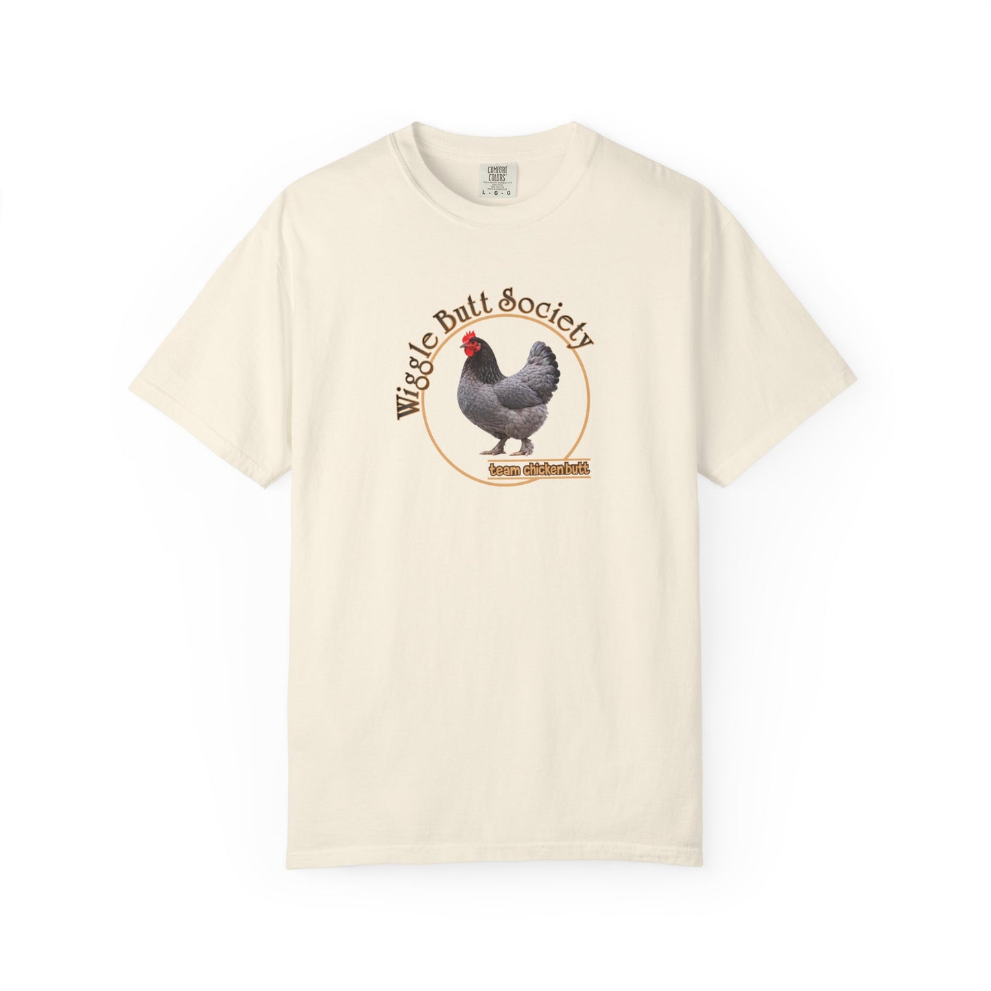 Blue Marron Chicken Butt Crew Tee