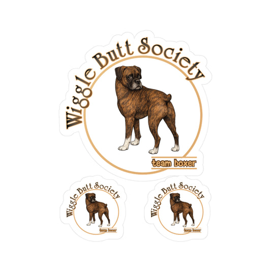 Team Boxer Sticker - Brindle Boxer