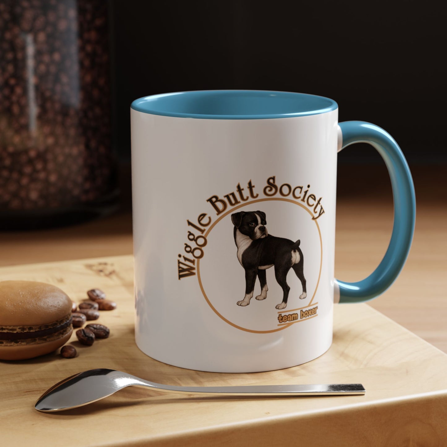 Team Boxer Mug - Flashy Sealed Brindle Boxer