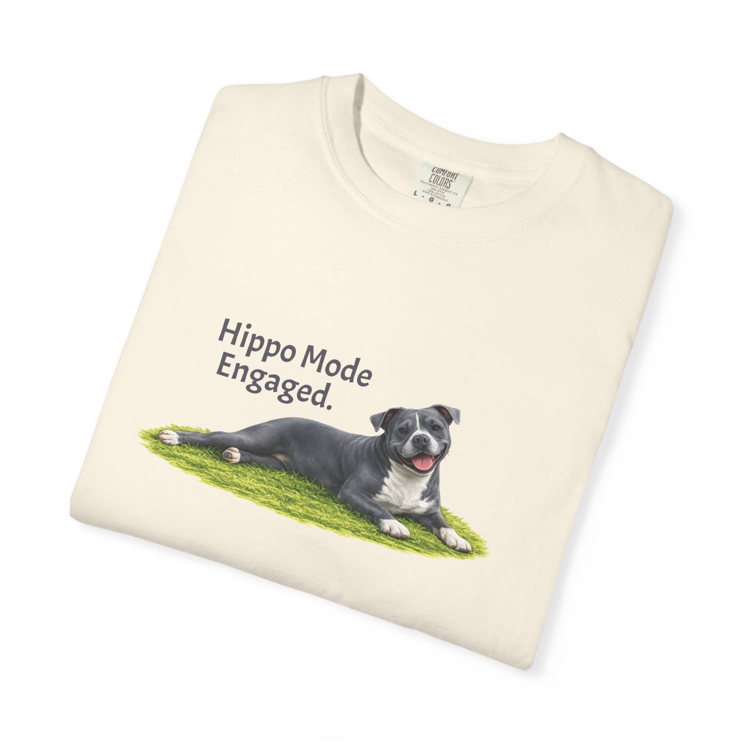 Hippo Mode Engaged. Pittie Tee