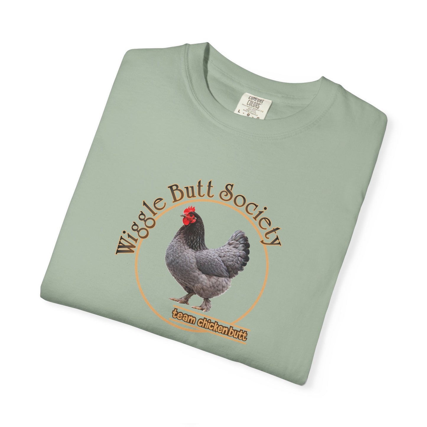 Blue Marron Chicken Butt Crew Tee