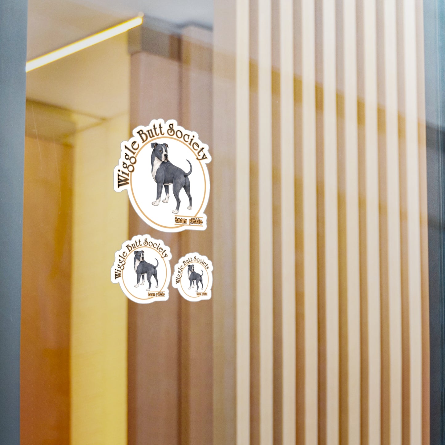 Blue Pittie Stickers