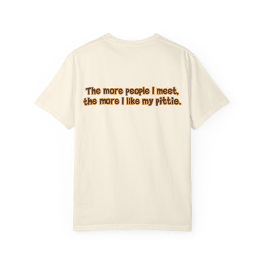 Blue Pittie Tee - Double Sided - "...I Like My Pittie"