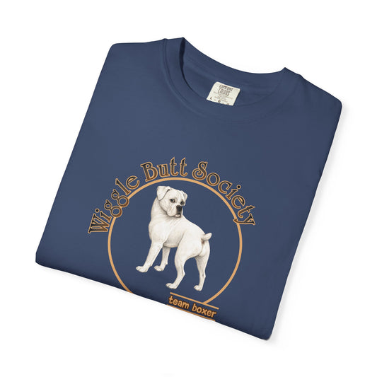 White Boxer Tee - Double Sided - "...I Like My Boxer."