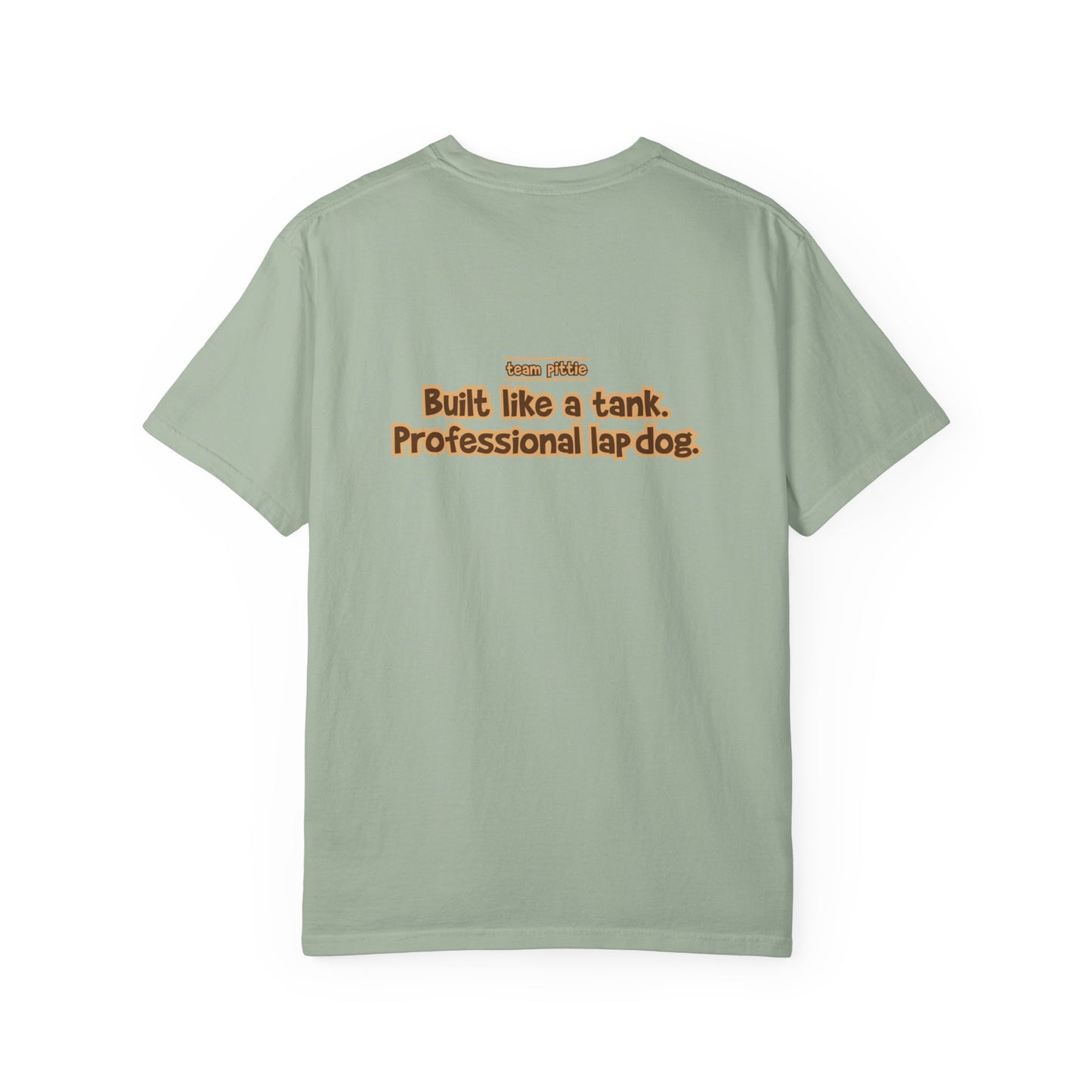 Piebald Pittie Tee - Double Sided - "Built Like a Tank"