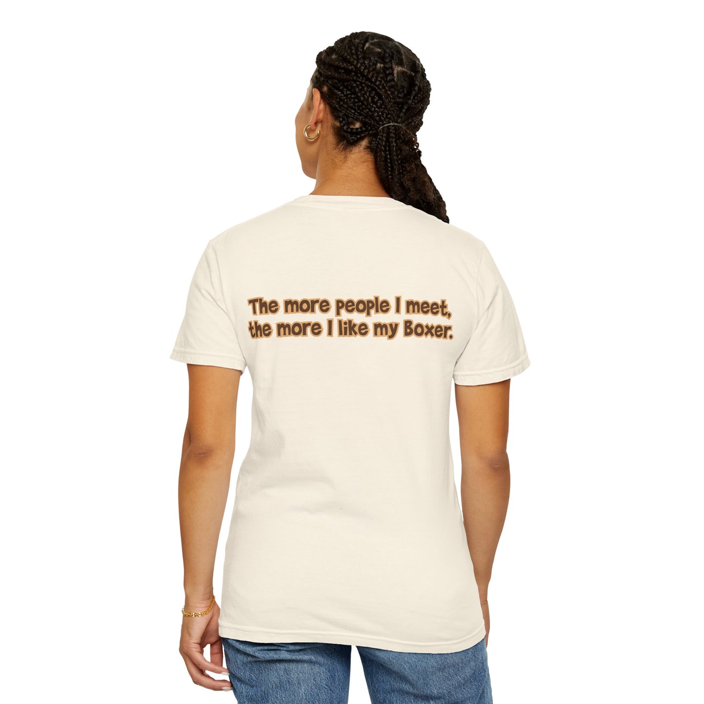 Sealed Brindle Boxer Tee - Double Sided "...I Like My Boxer”