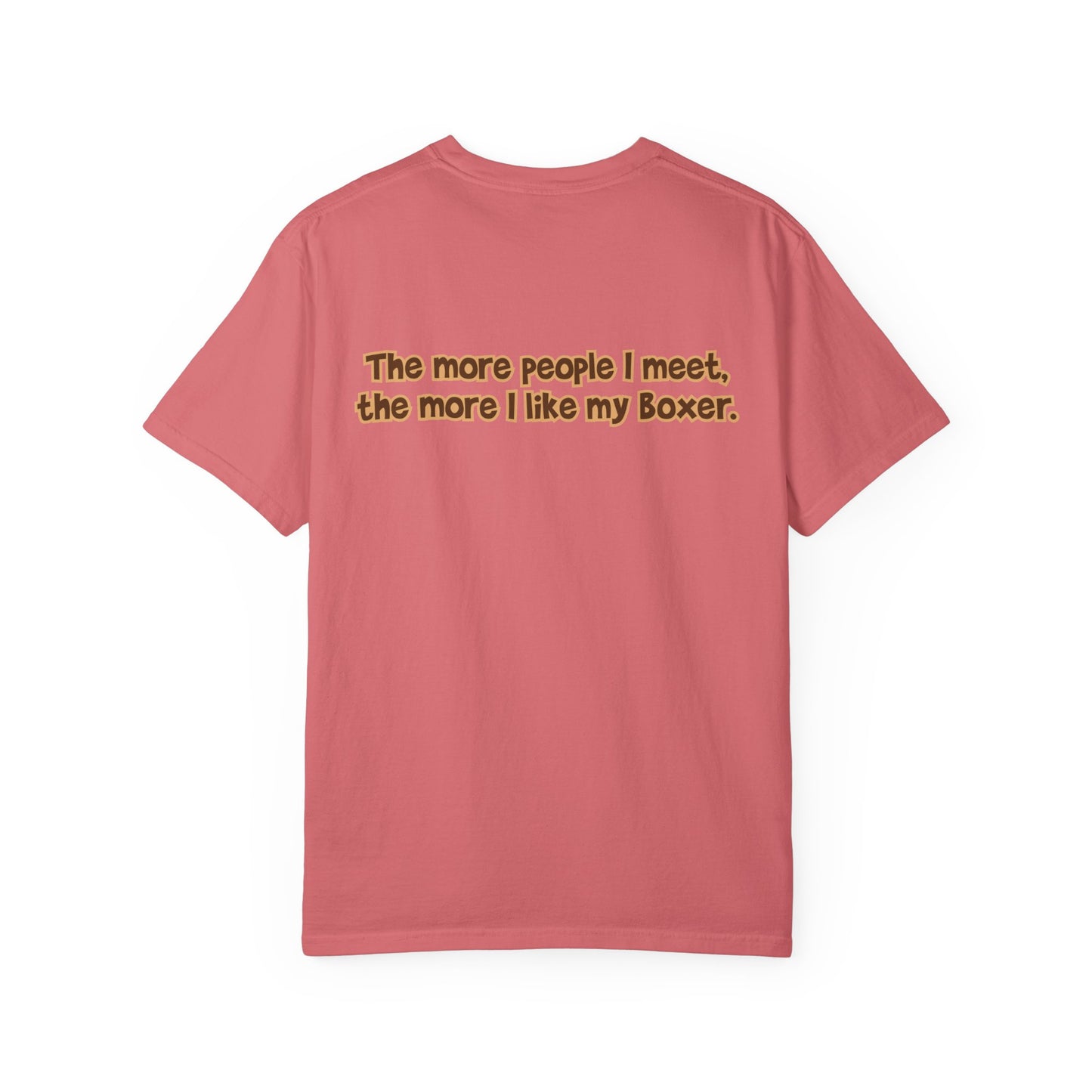 White Boxer Tee - Double Sided - "...I Like My Boxer."