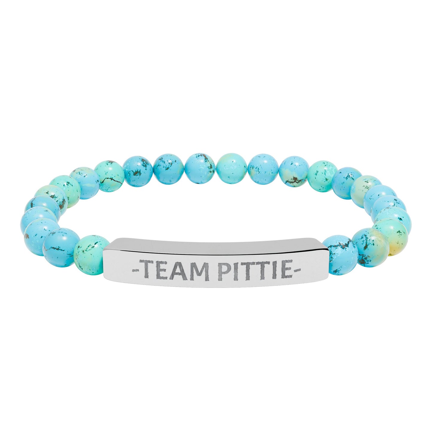 Team Pittie Beaded Bracelet