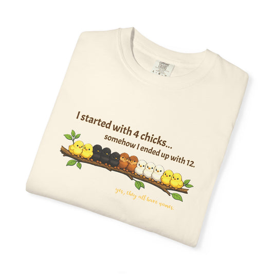 Chicken Math – I Started With 4 Chicks Tee