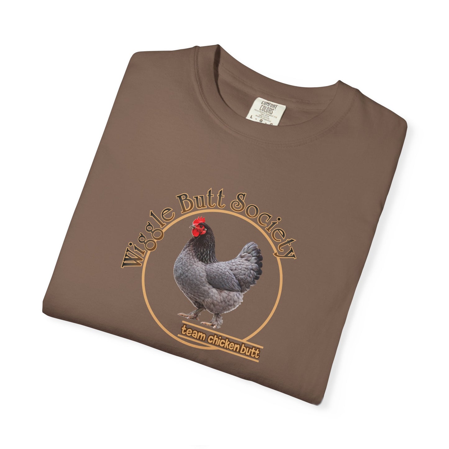 Blue Marron Chicken Butt Crew Tee