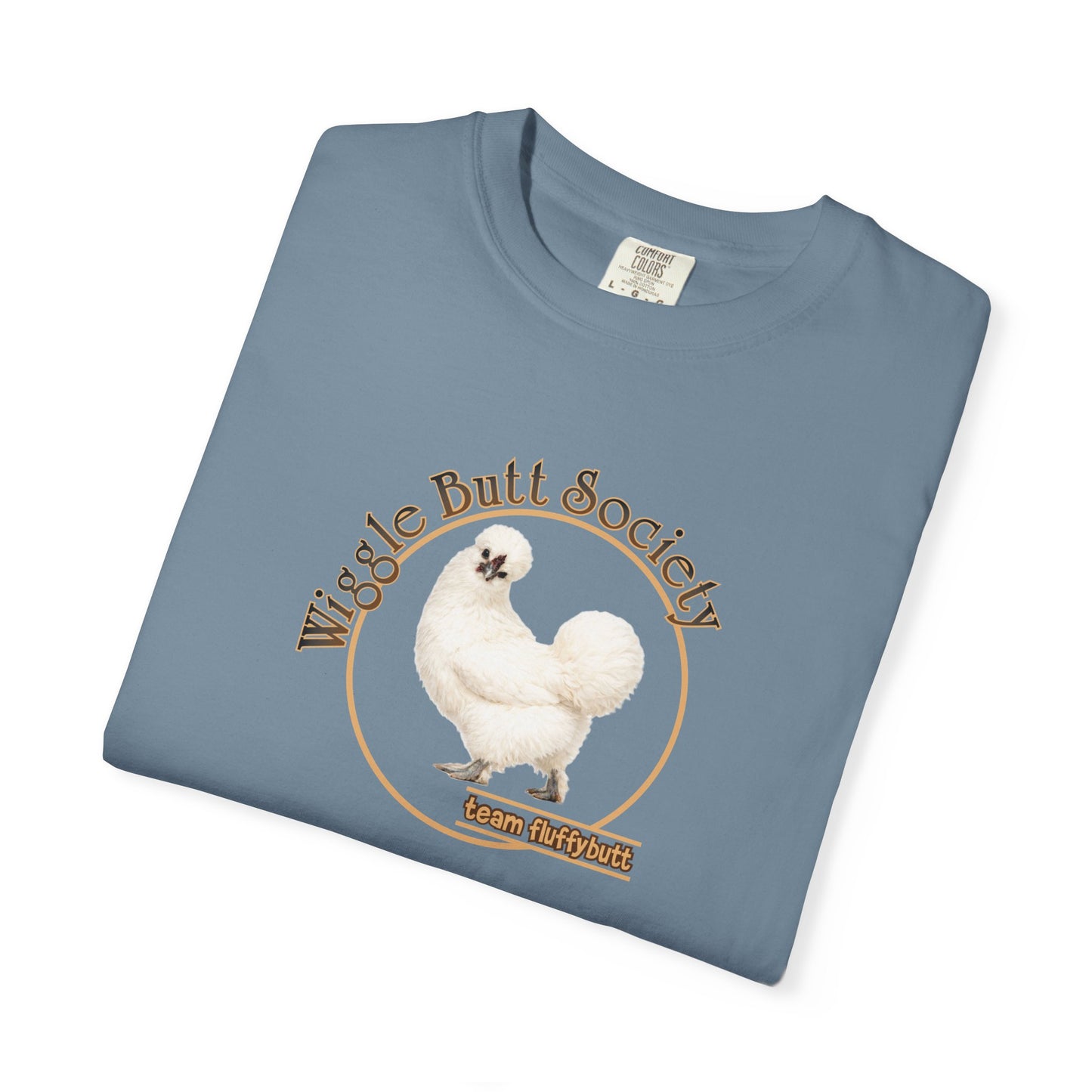 White Silkie Fluffy Butt Crew Tee