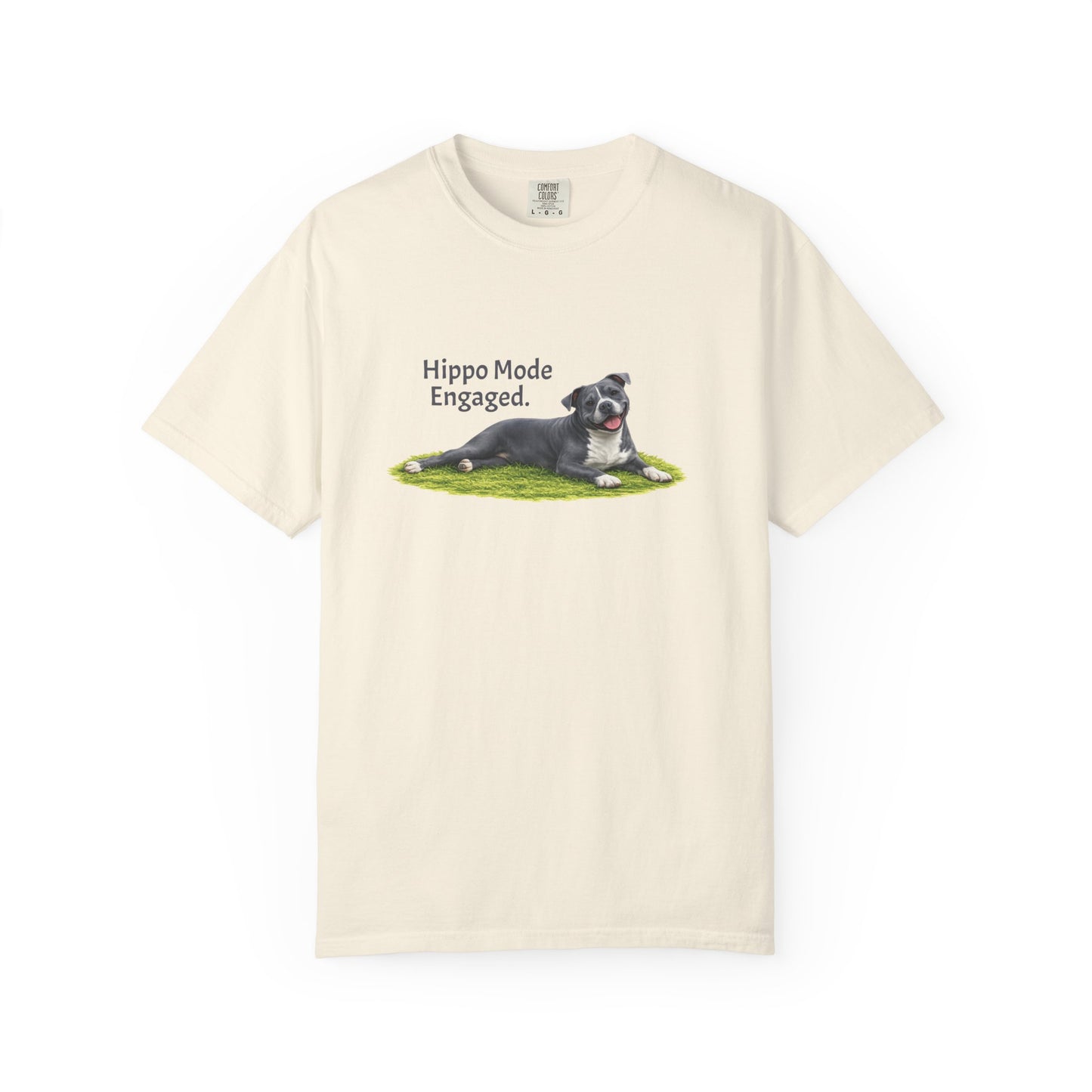 Hippo Mode Engaged. Pittie Tee
