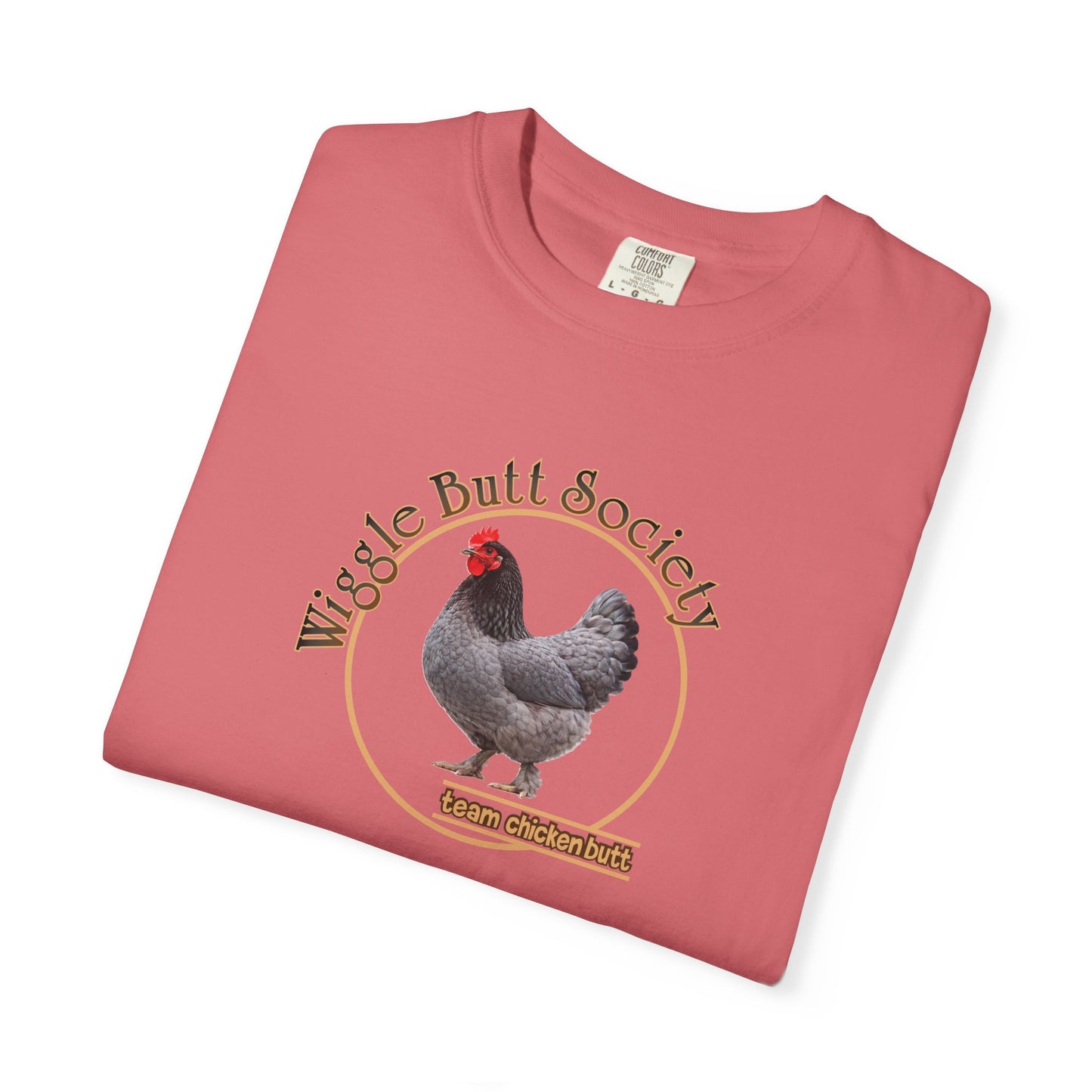 Blue Marron Chicken Butt Crew Tee