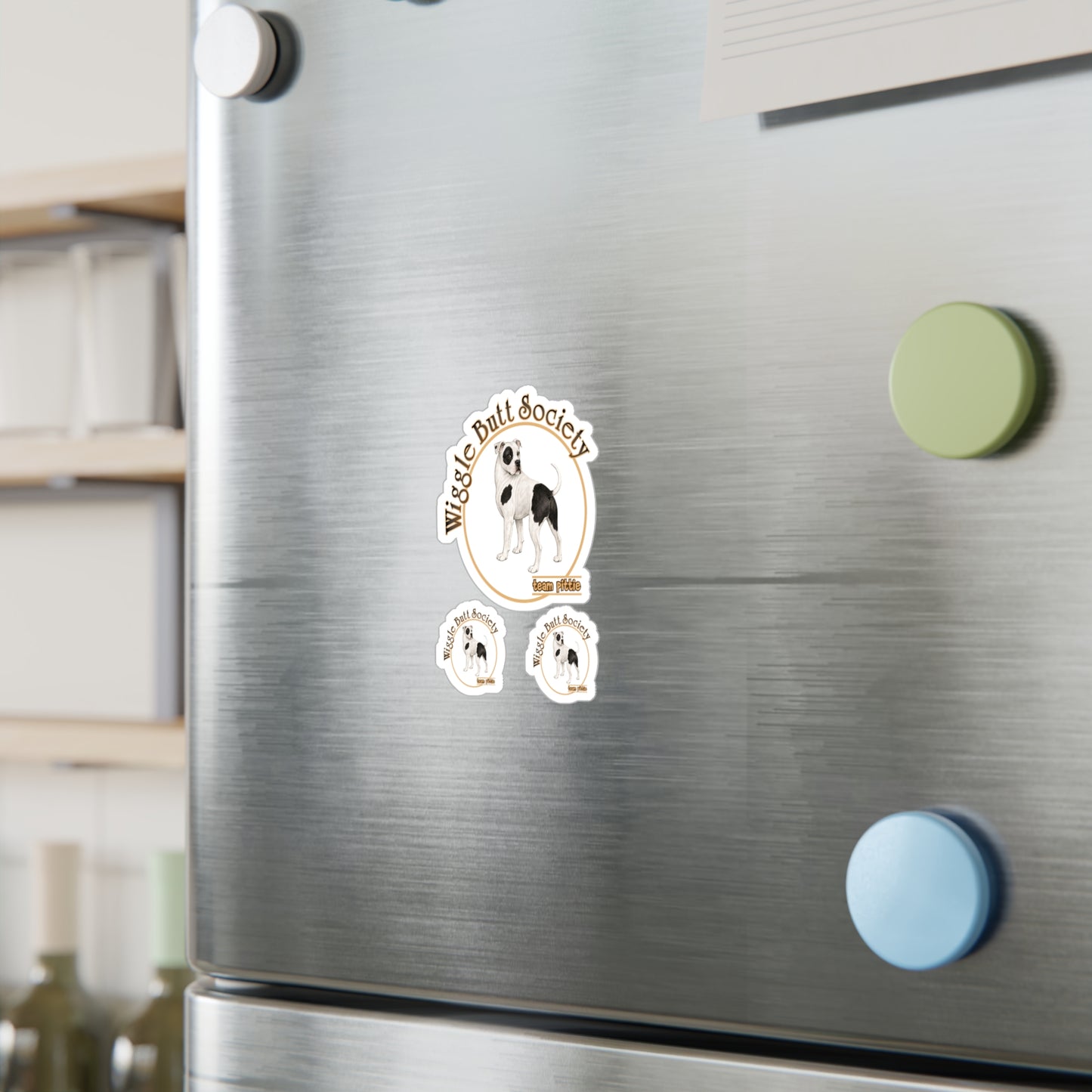 Piebald Pittie Stickers