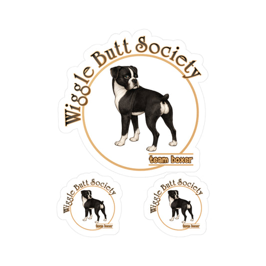 Team Boxer Sticker - Flashy Sealed Brindle Boxer