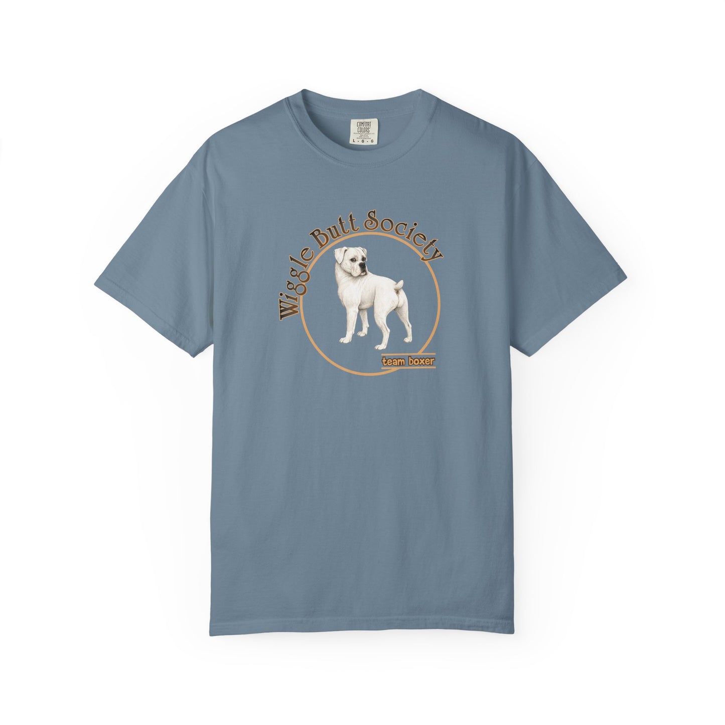 White Boxer Tee - Double Sided - “What Is Personal Space?”