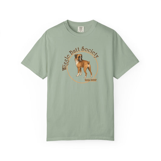 Wiggle Butt Society Team Boxer Tee - Flashy Fawn Boxer