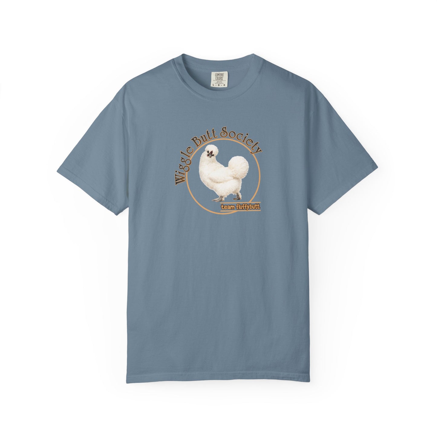 White Silkie Fluffy Butt Crew Tee