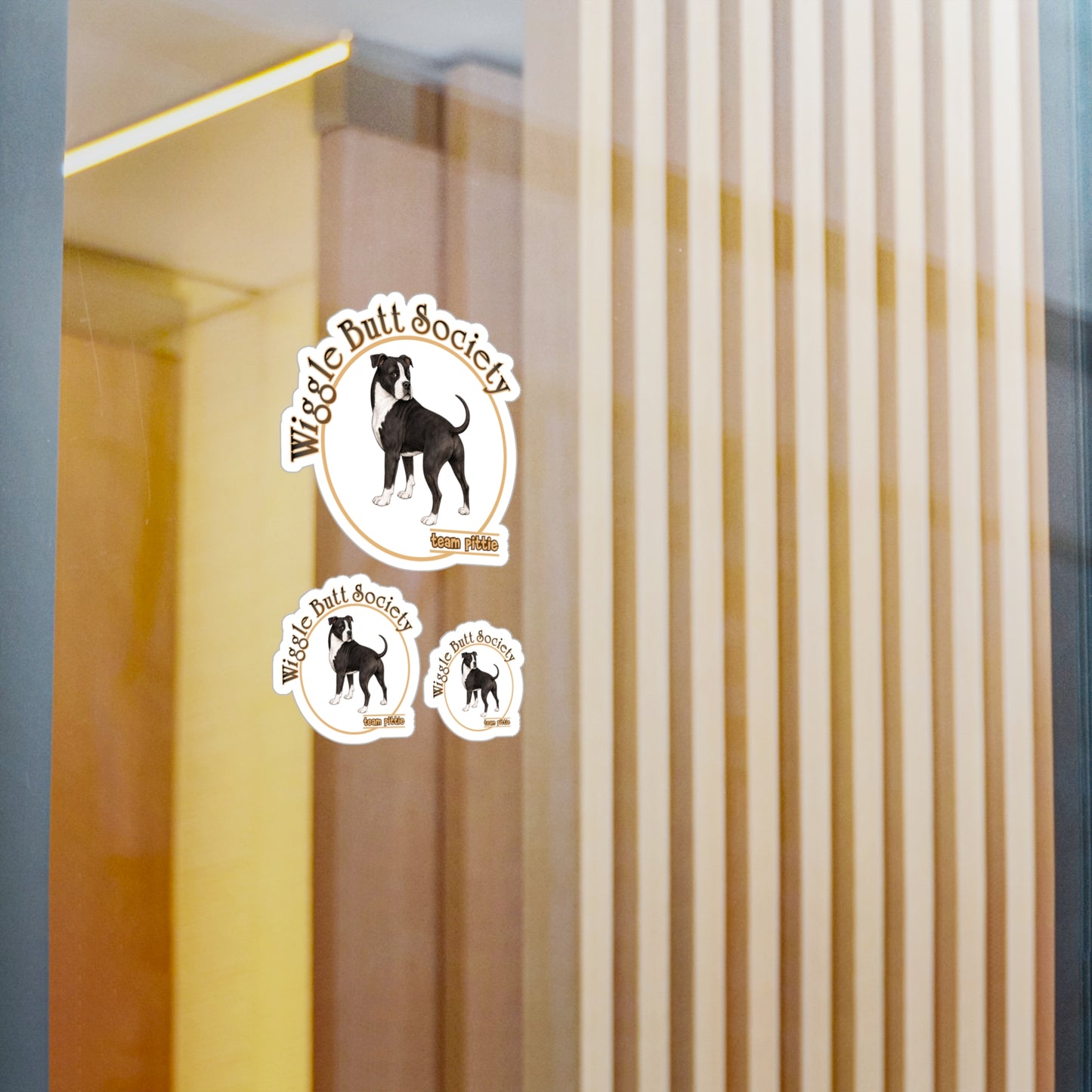 Tuxedo Pittie Stickers