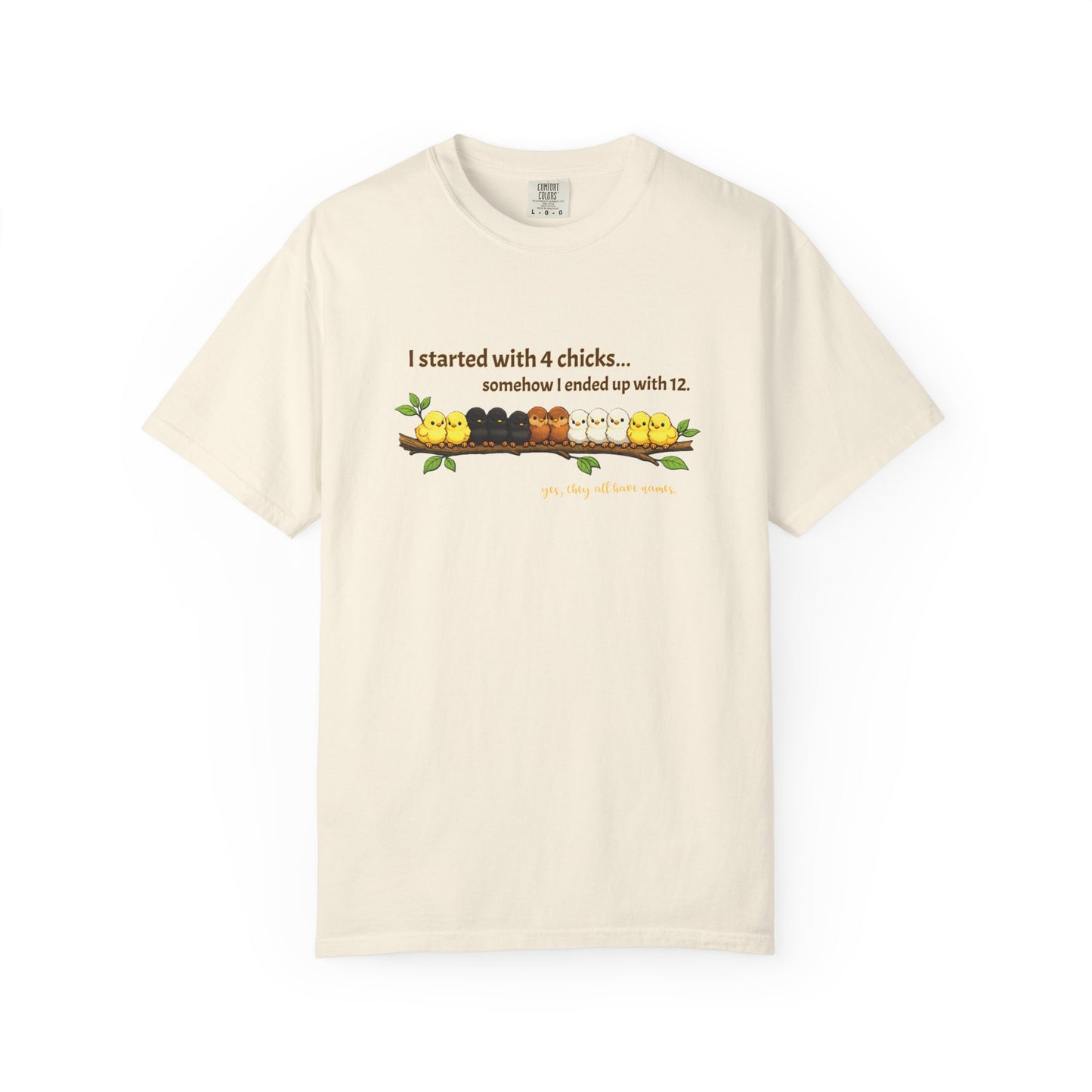 Chicken Math – I Started With 4 Chicks Tee