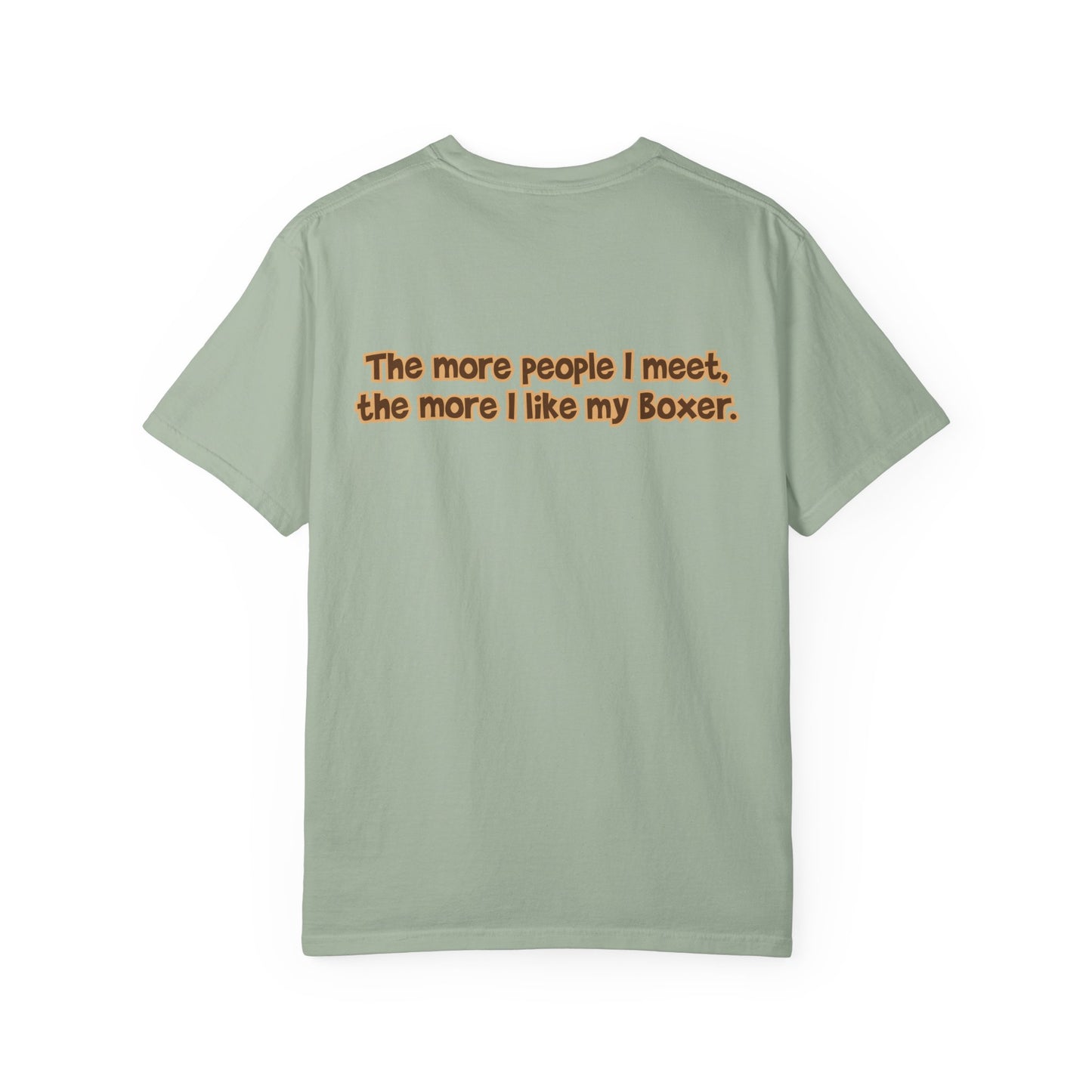 White Boxer Tee - Double Sided - "...I Like My Boxer."