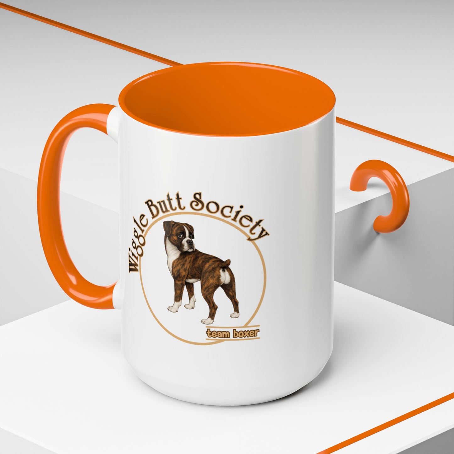 Team Boxer Mug - Flashy Brindle Boxer